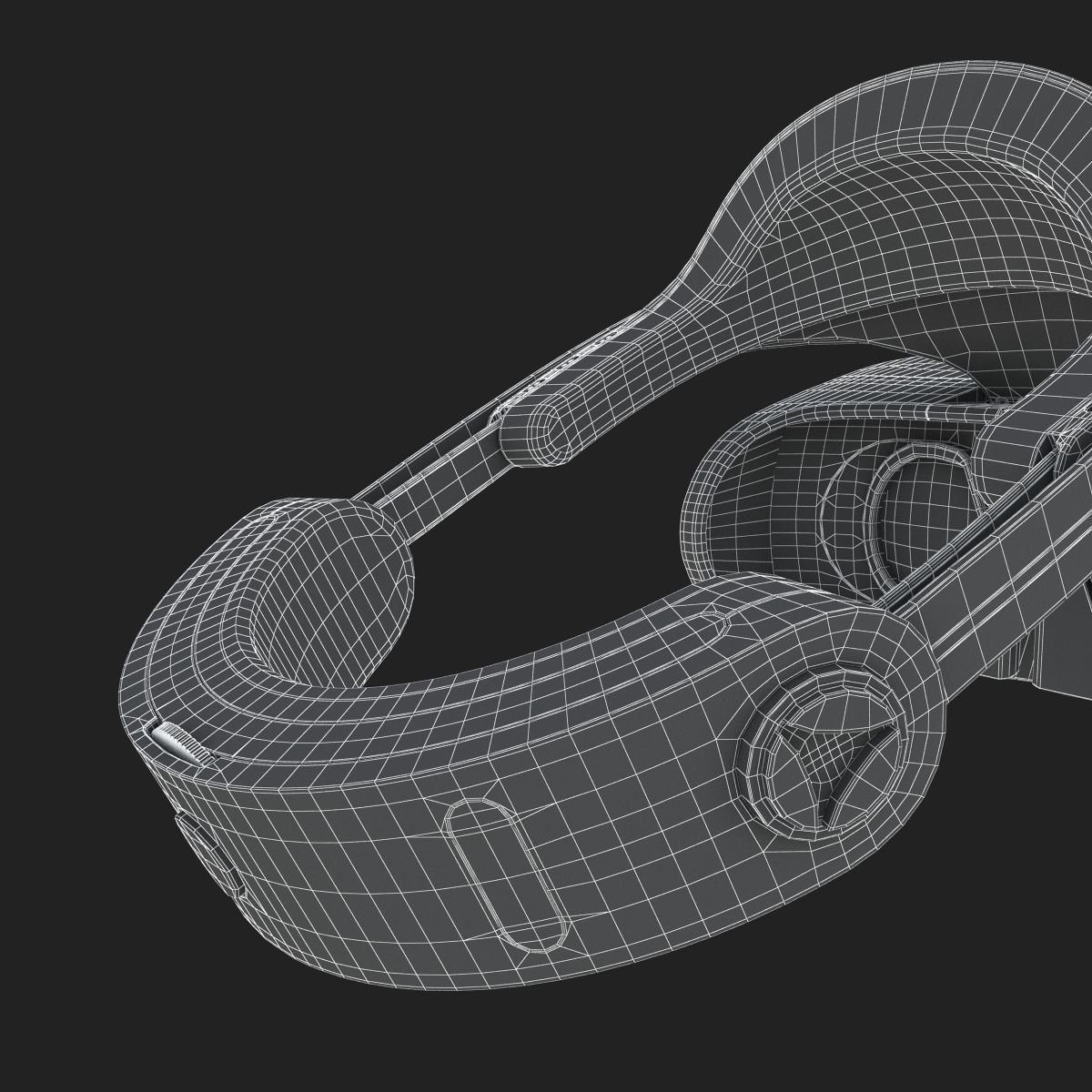 New Sony Playstation Virtual Reality Headset 2017 3D model_15