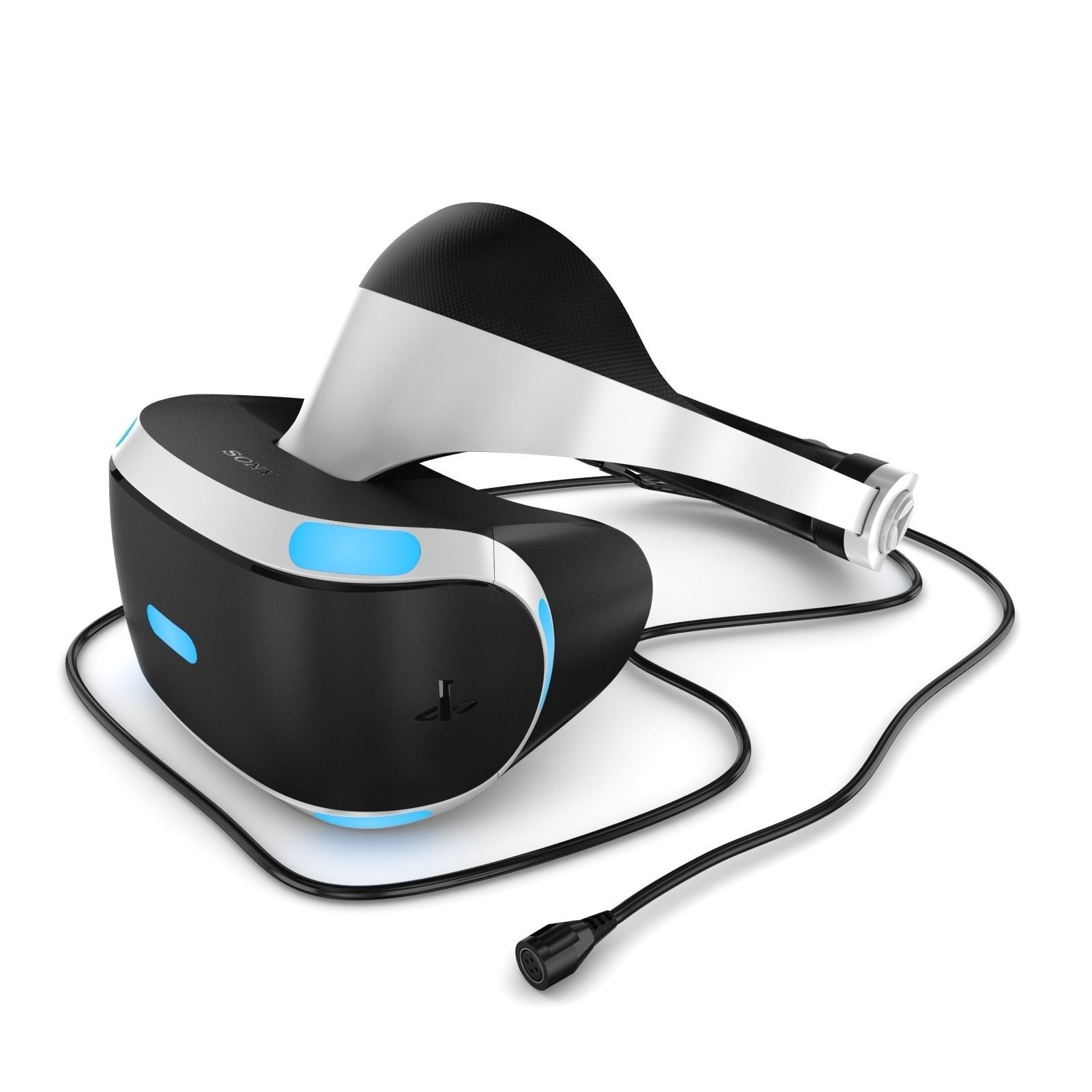 New Sony Playstation Virtual Reality Headset 2017 3D model_3