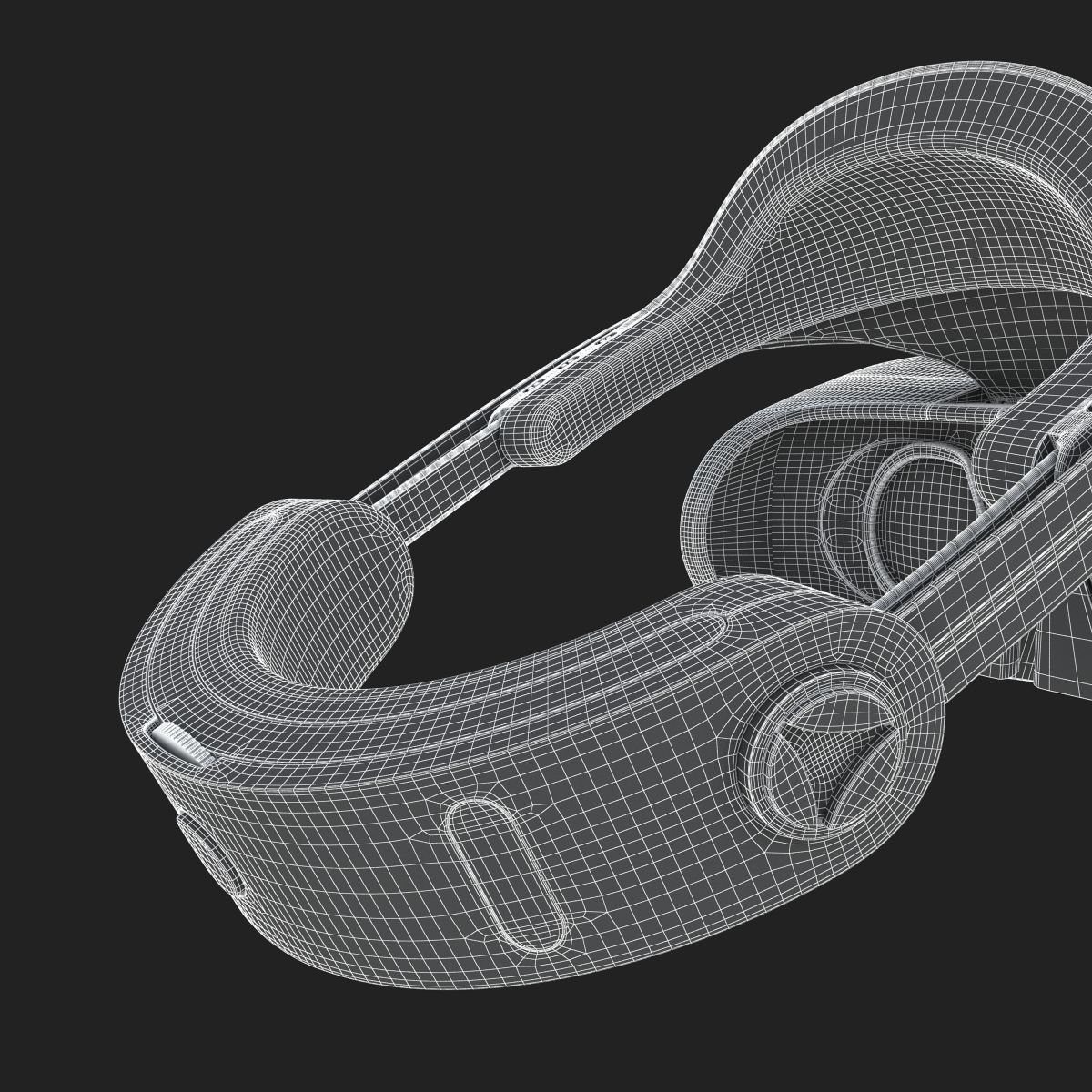 New Sony Playstation Virtual Reality Headset 2017 3D model_16