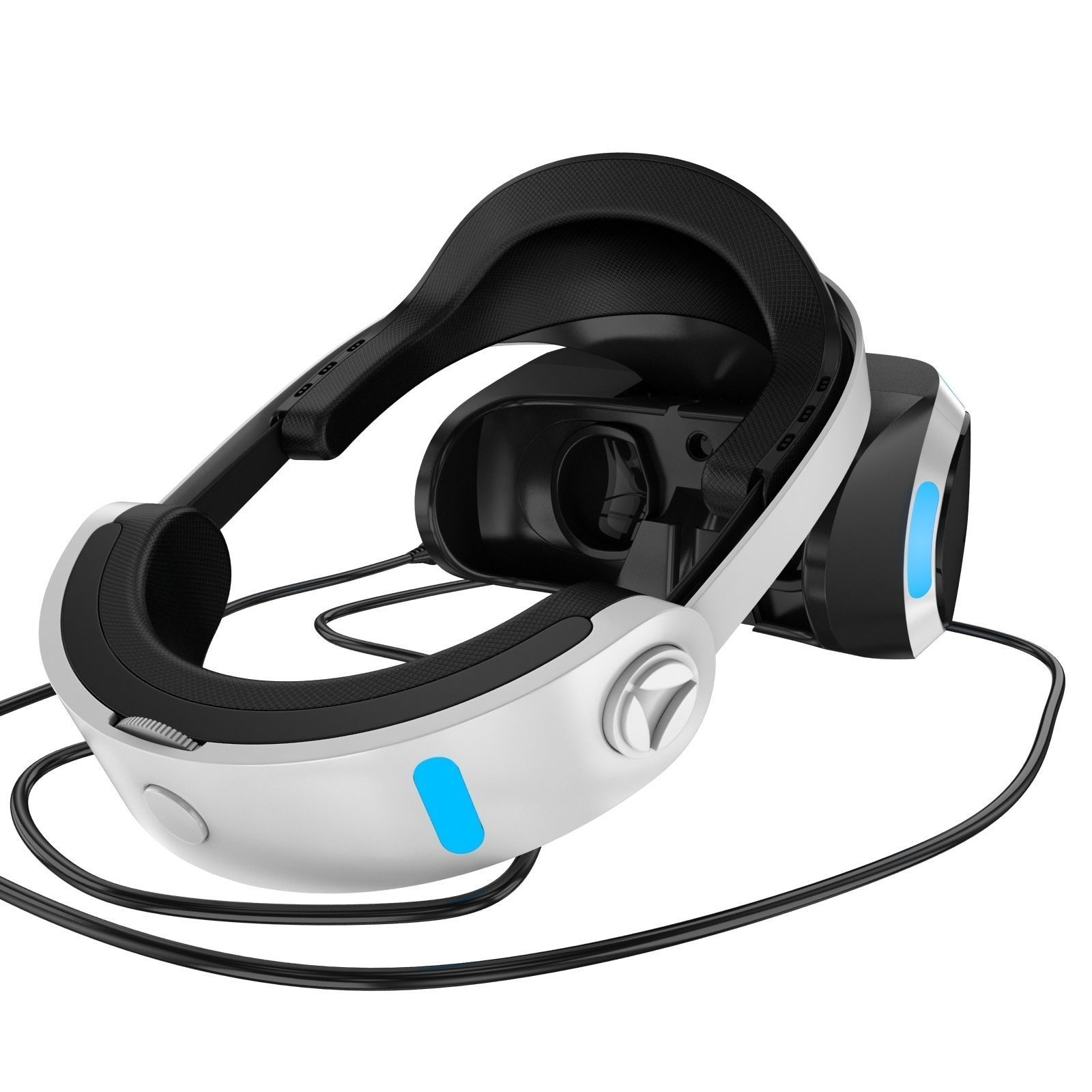 New Sony Playstation Virtual Reality Headset 2017 3D model_5