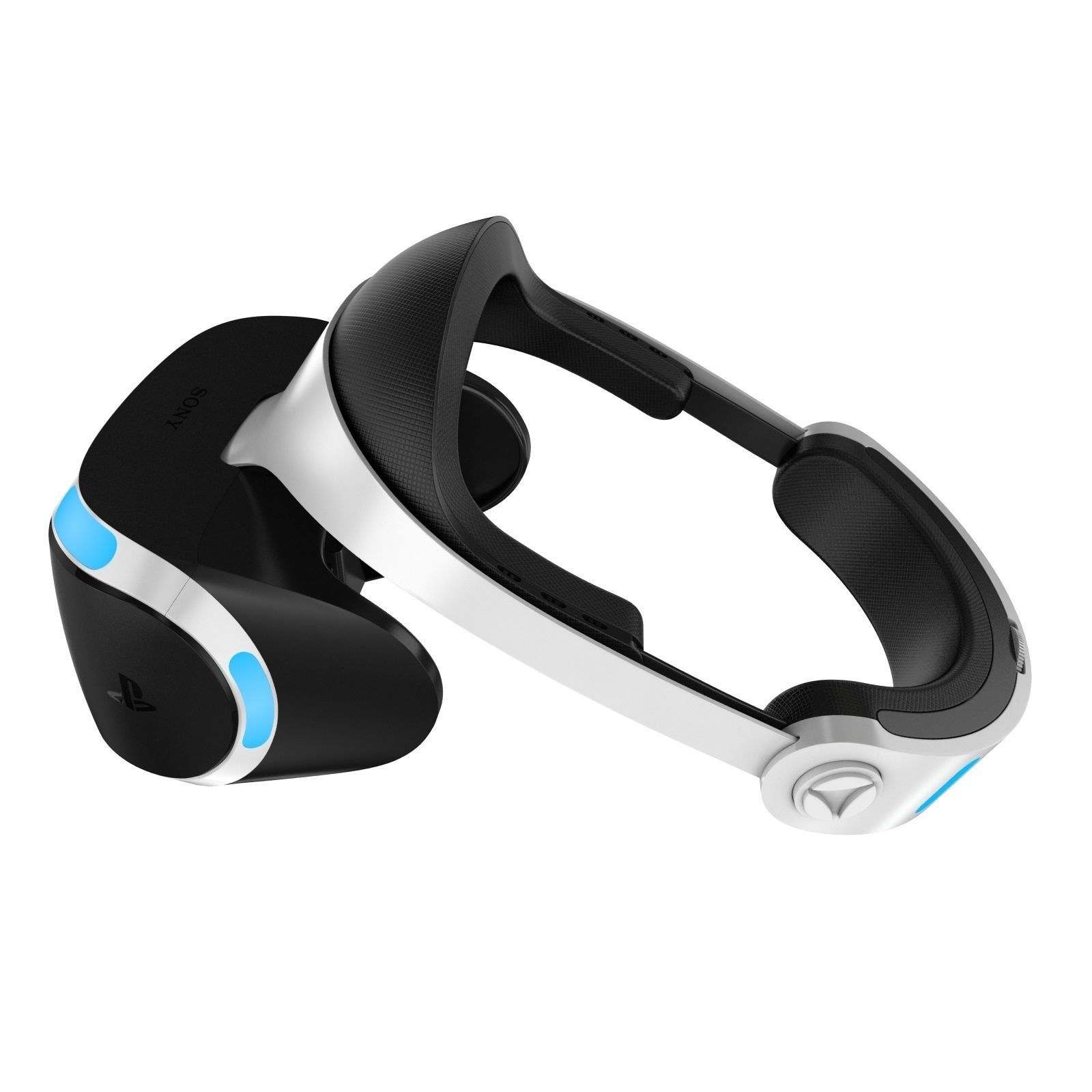 New Sony Playstation Virtual Reality Headset 2017 3D model_1