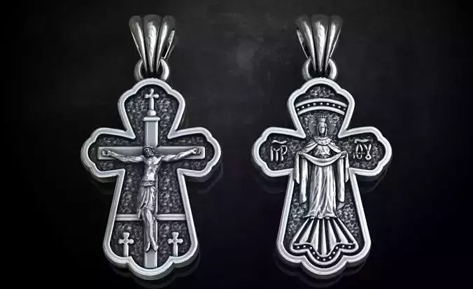 Cross with a crucifix 218