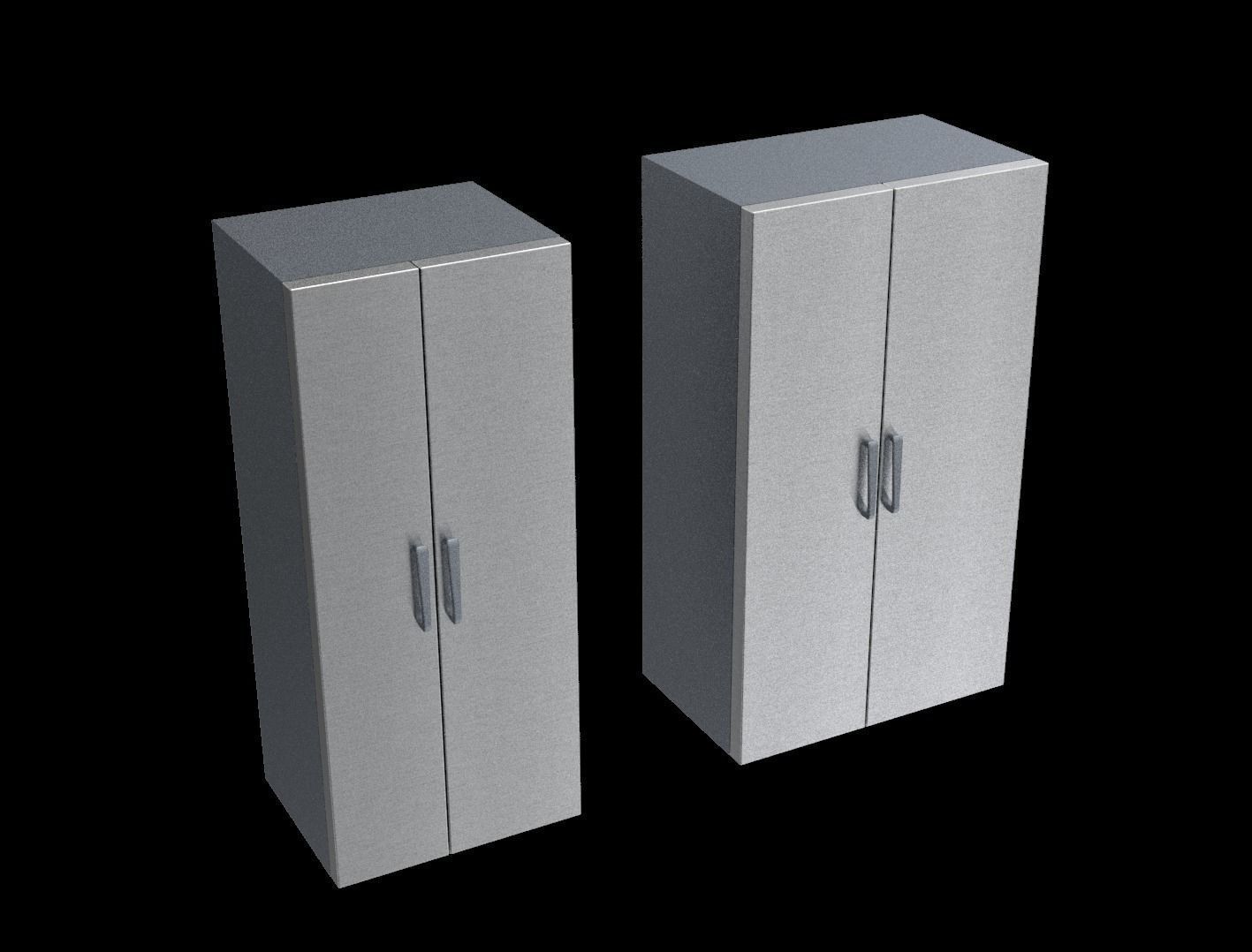 36 and 48 Inch refrigerator residential-commercial architecture 3D model_3
