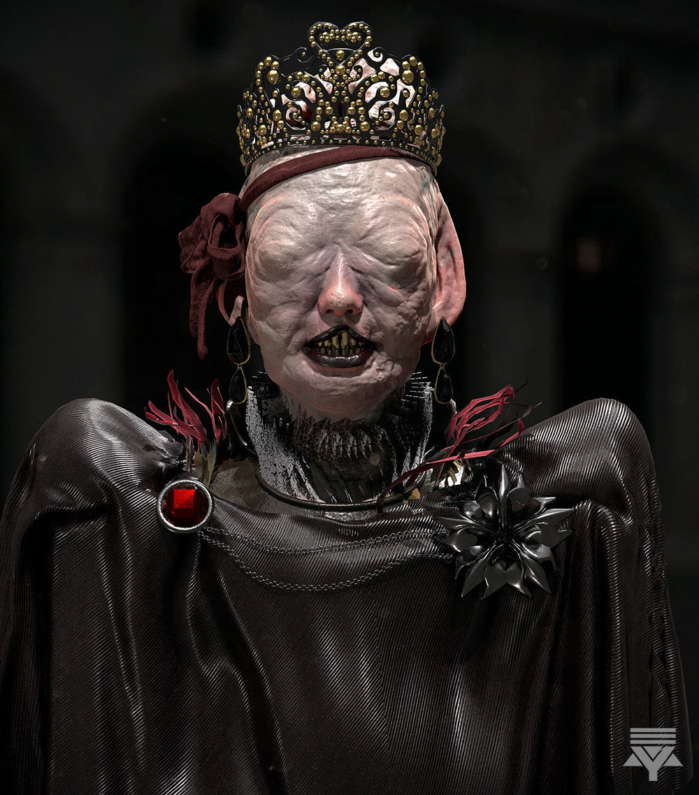 FREE Highpoly model - Queen of the mutants Free 3D model_2