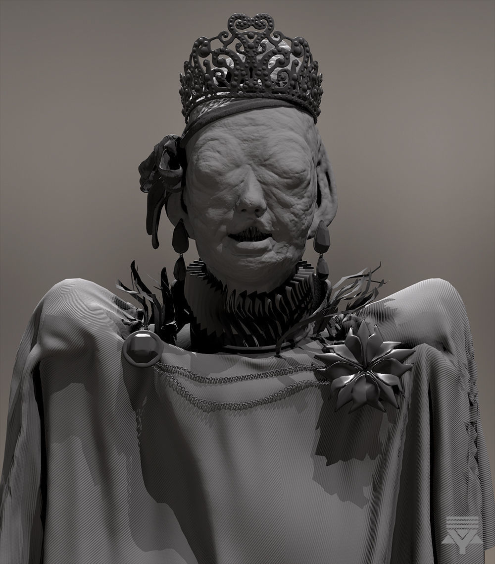 FREE Highpoly model - Queen of the mutants Free 3D model_4