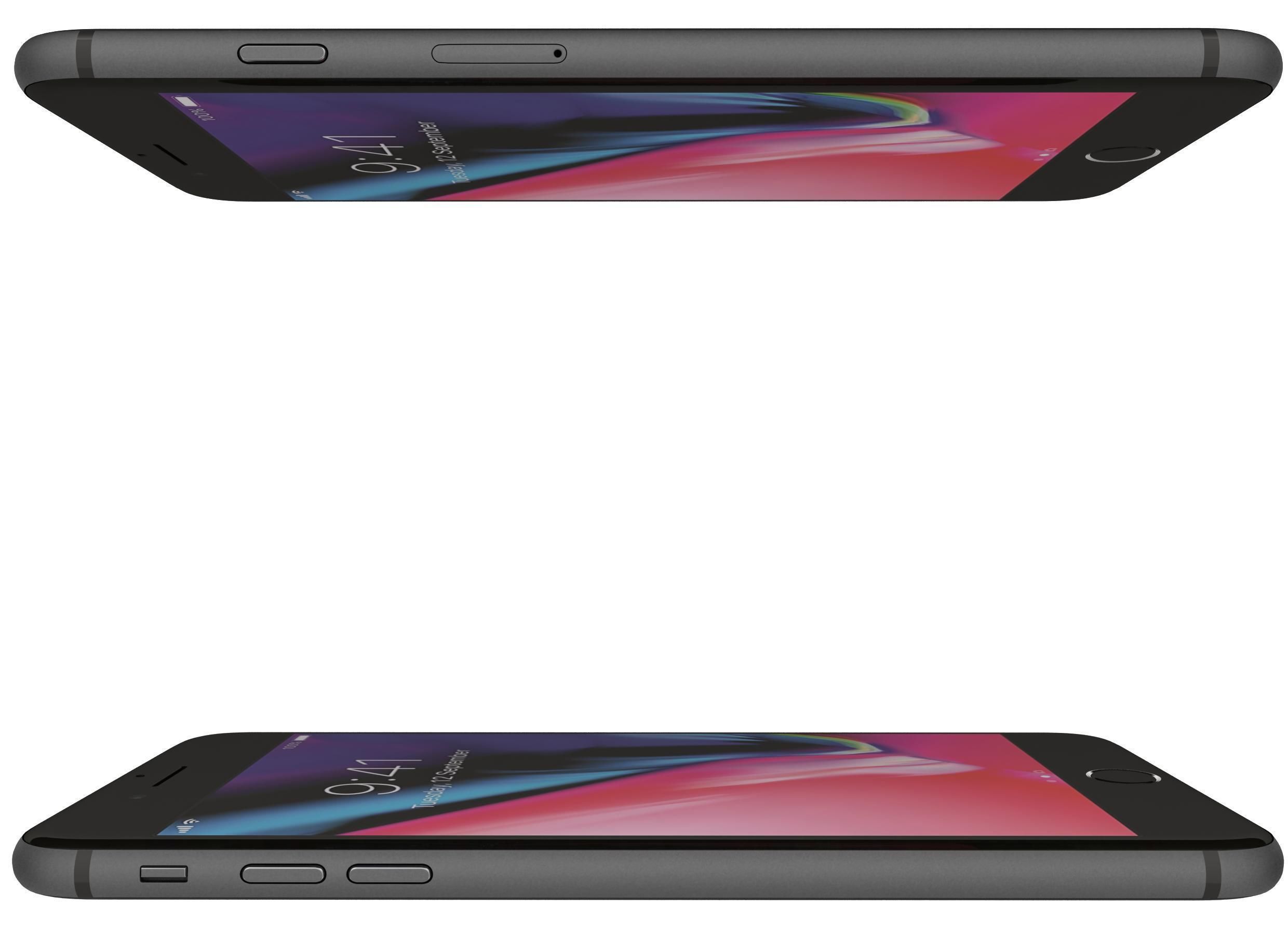 Apple iPhone 8 Plus All Colors 3D model_10