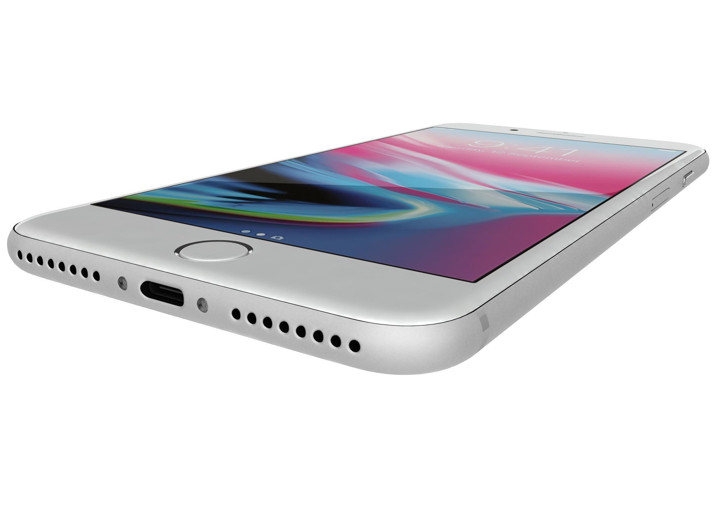 Apple iPhone 8 Plus All Colors 3D model_24