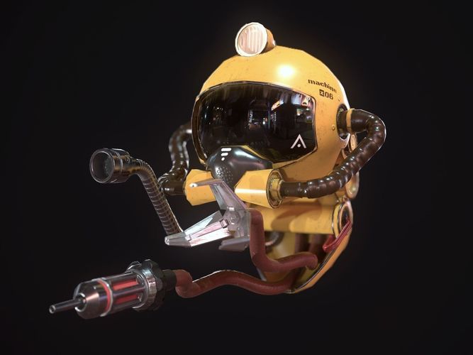 Repair Drone Low-poly 3D model