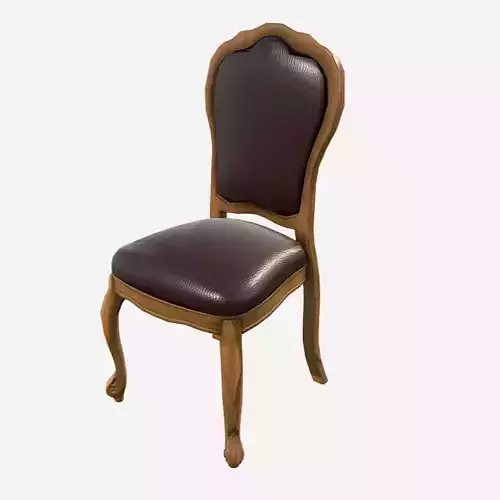 Dining Chair Low-poly 3D model