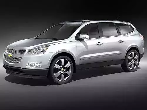 Chevrolet Traverse 2008 mid-poly 3D Model