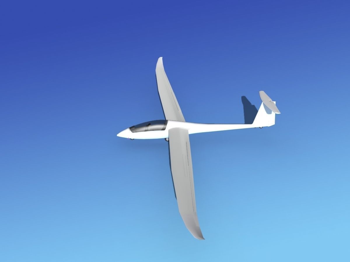 Duo Discus Sailplane Unmarked 3D model_11
