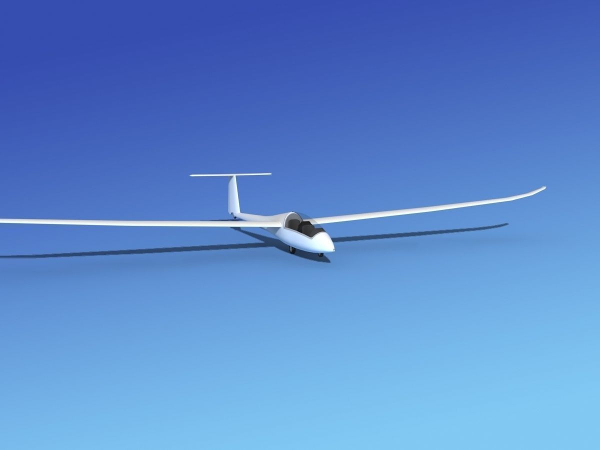 Duo Discus Sailplane Unmarked 3D model_4