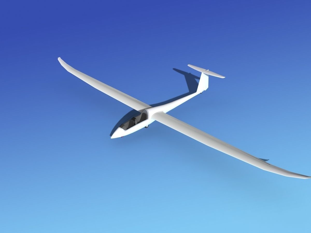 Duo Discus Sailplane Unmarked 3D model_12
