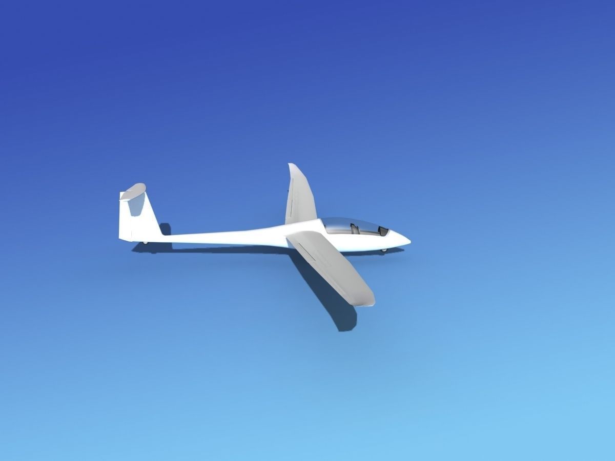 Duo Discus Sailplane Unmarked 3D model_6