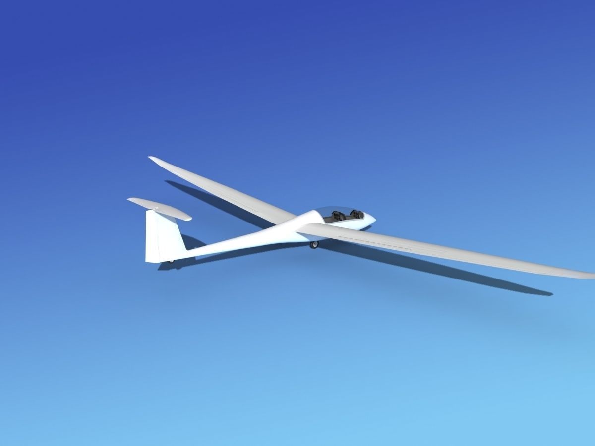 Duo Discus Sailplane Unmarked 3D model_7