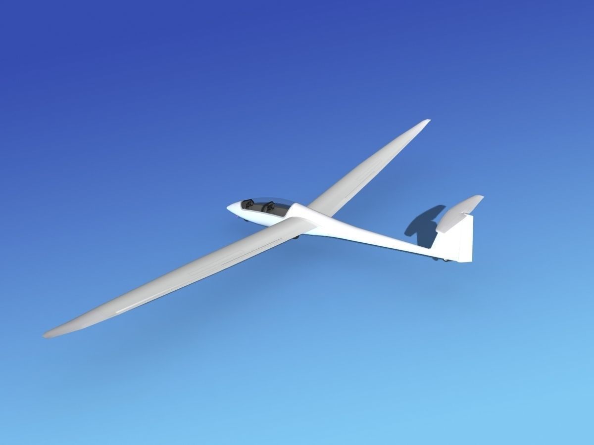 Duo Discus Sailplane Unmarked 3D model_10