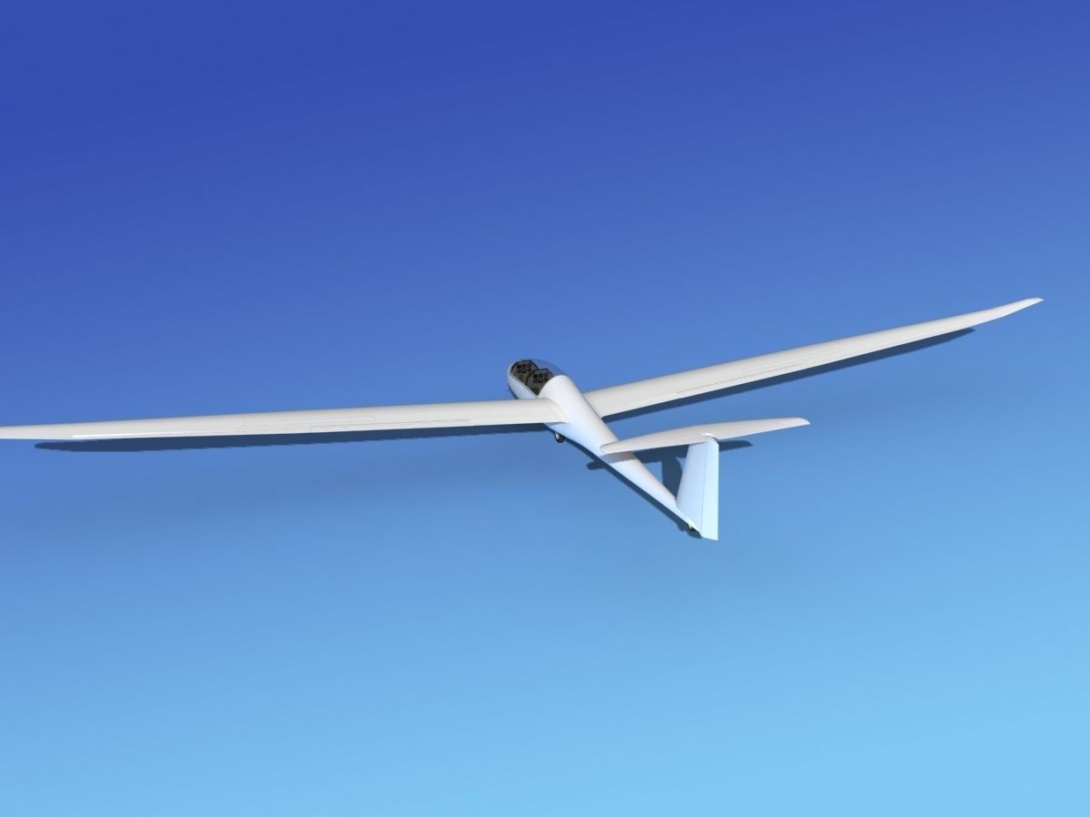 Duo Discus Sailplane Unmarked 3D model_9