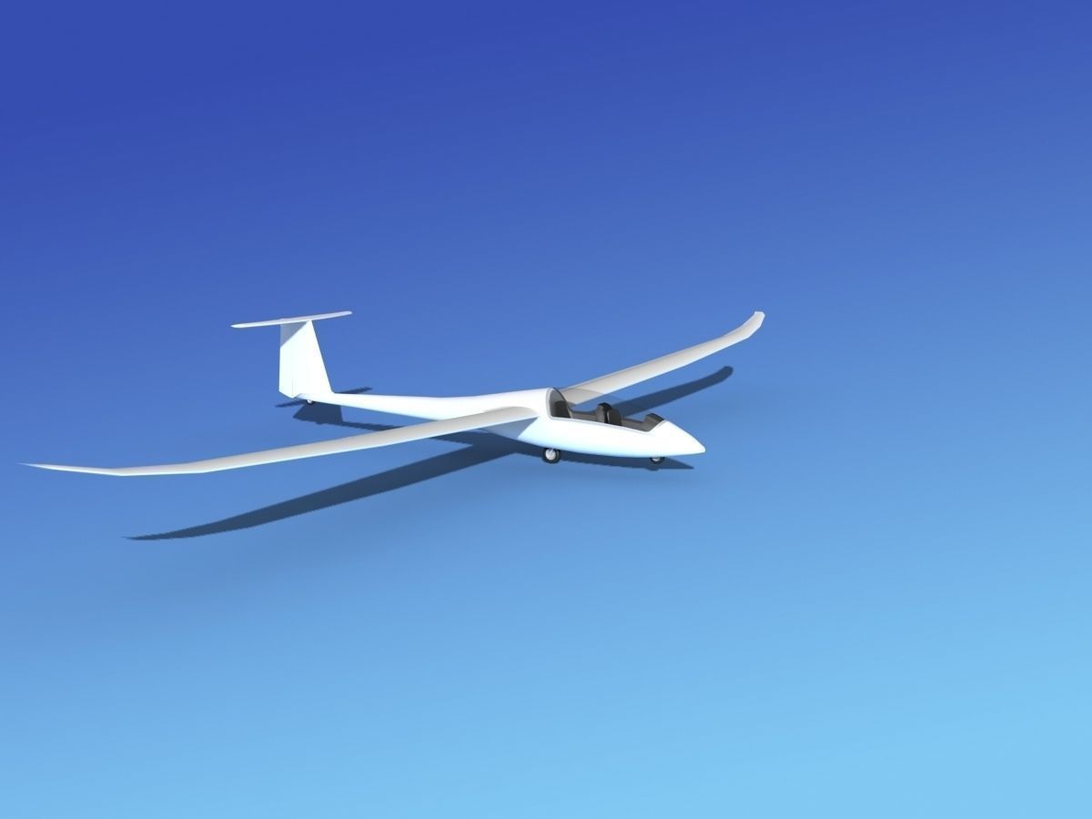 Duo Discus Sailplane Unmarked 3D model_5