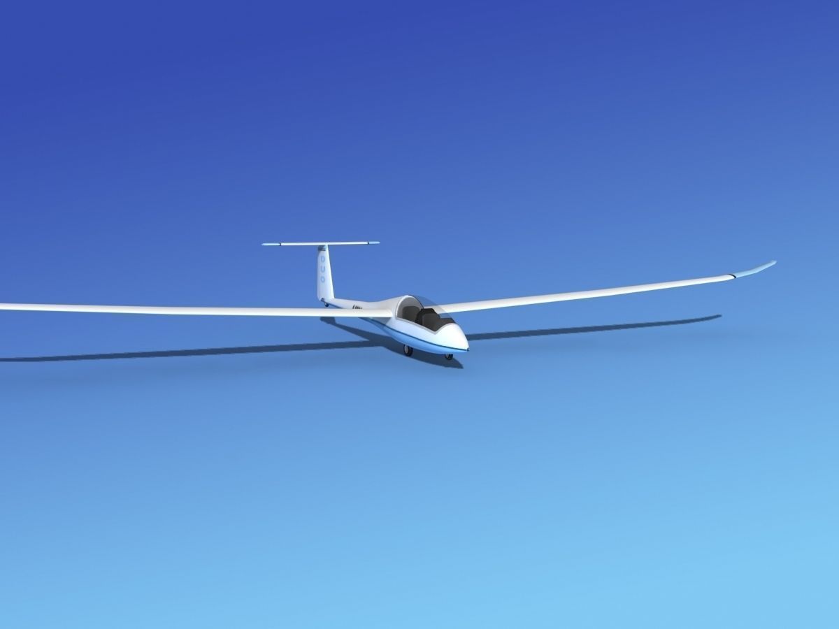 Duo Discus Sailplane 3D model_3