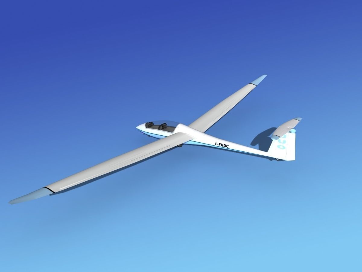 Duo Discus Sailplane 3D model_8