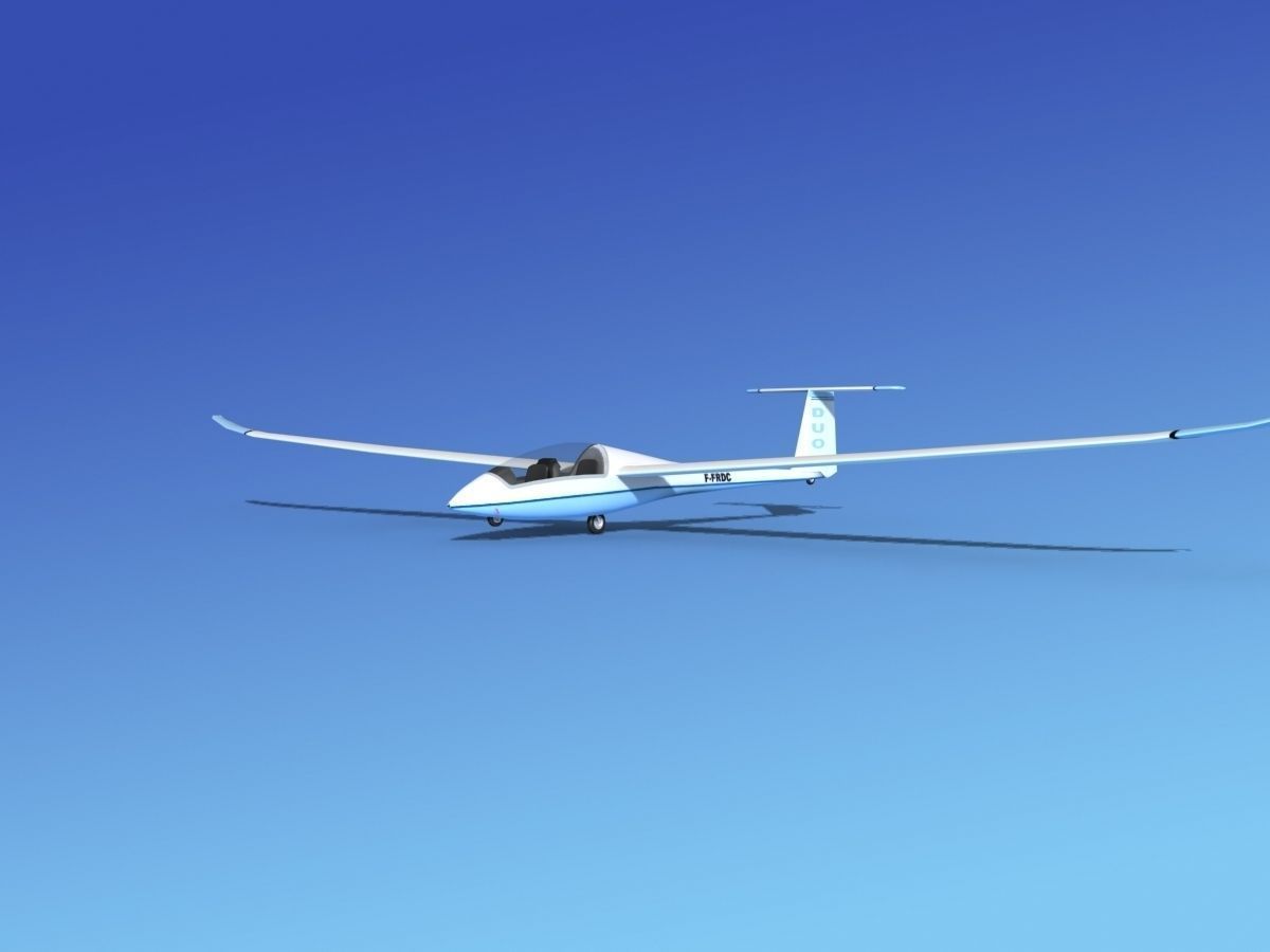Duo Discus Sailplane 3D model_1
