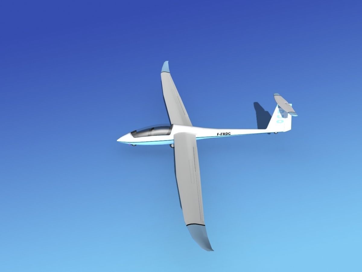 Duo Discus Sailplane 3D model_9