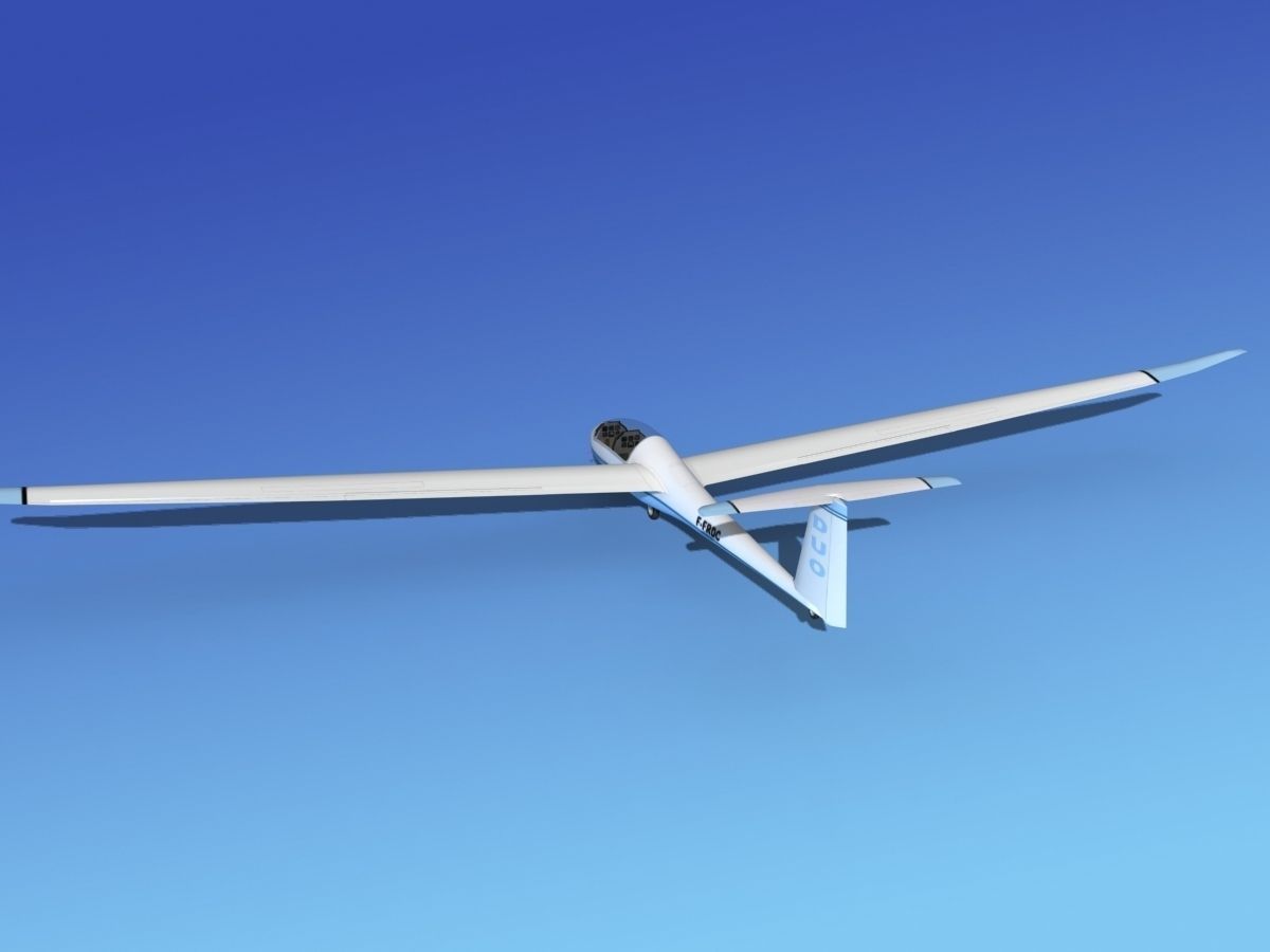 Duo Discus Sailplane 3D model_7