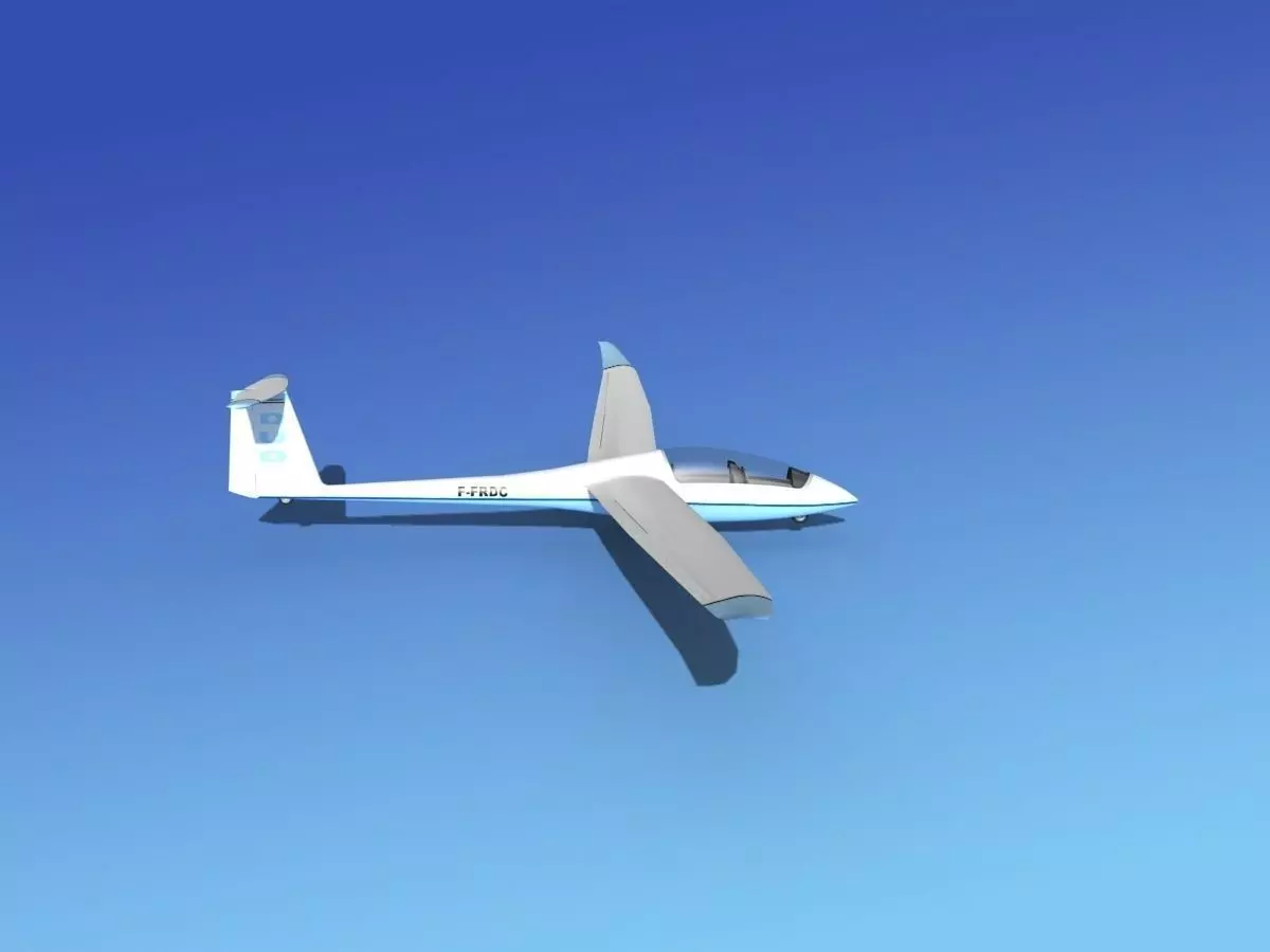 Duo Discus Sailplane 3D model_0