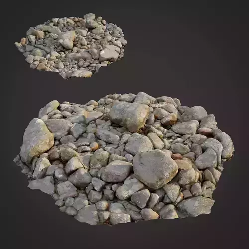 3d scanned nature stone 023