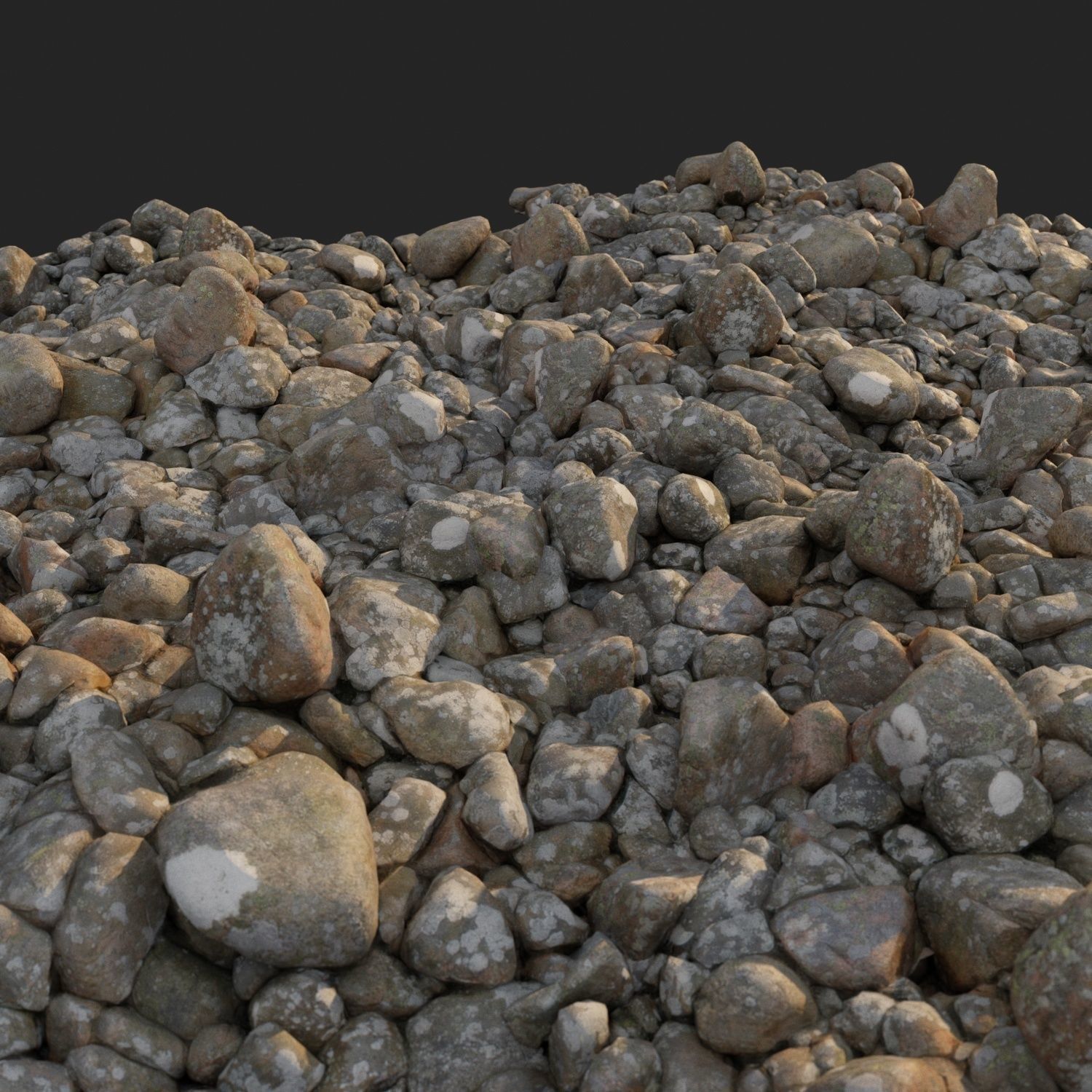 3d scanned nature stone 024 Low-poly 3D model_3