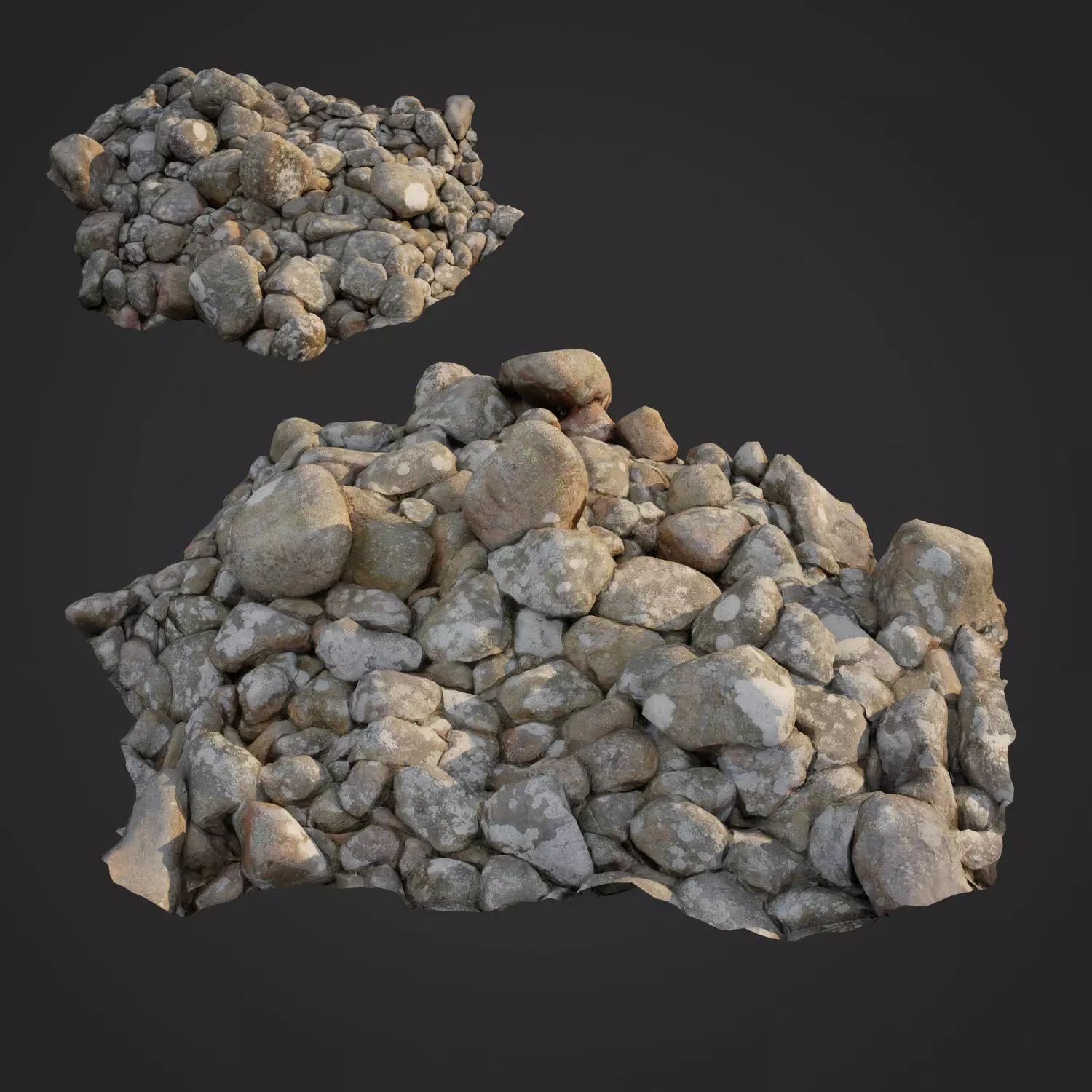3d scanned nature stone 024 Low-poly 3D model_0