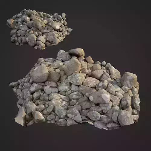 3d scanned nature stone 024