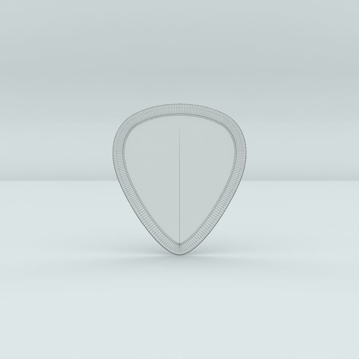 Guitar Plectrum Pick 3D model_1
