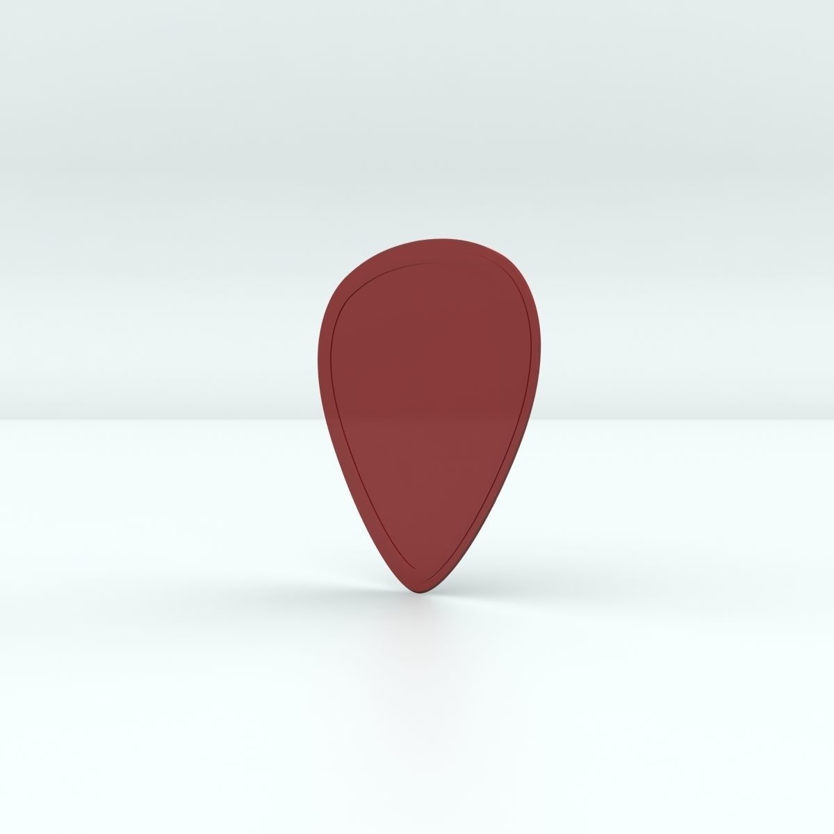 Guitar Plectrum Pick 3D model_5