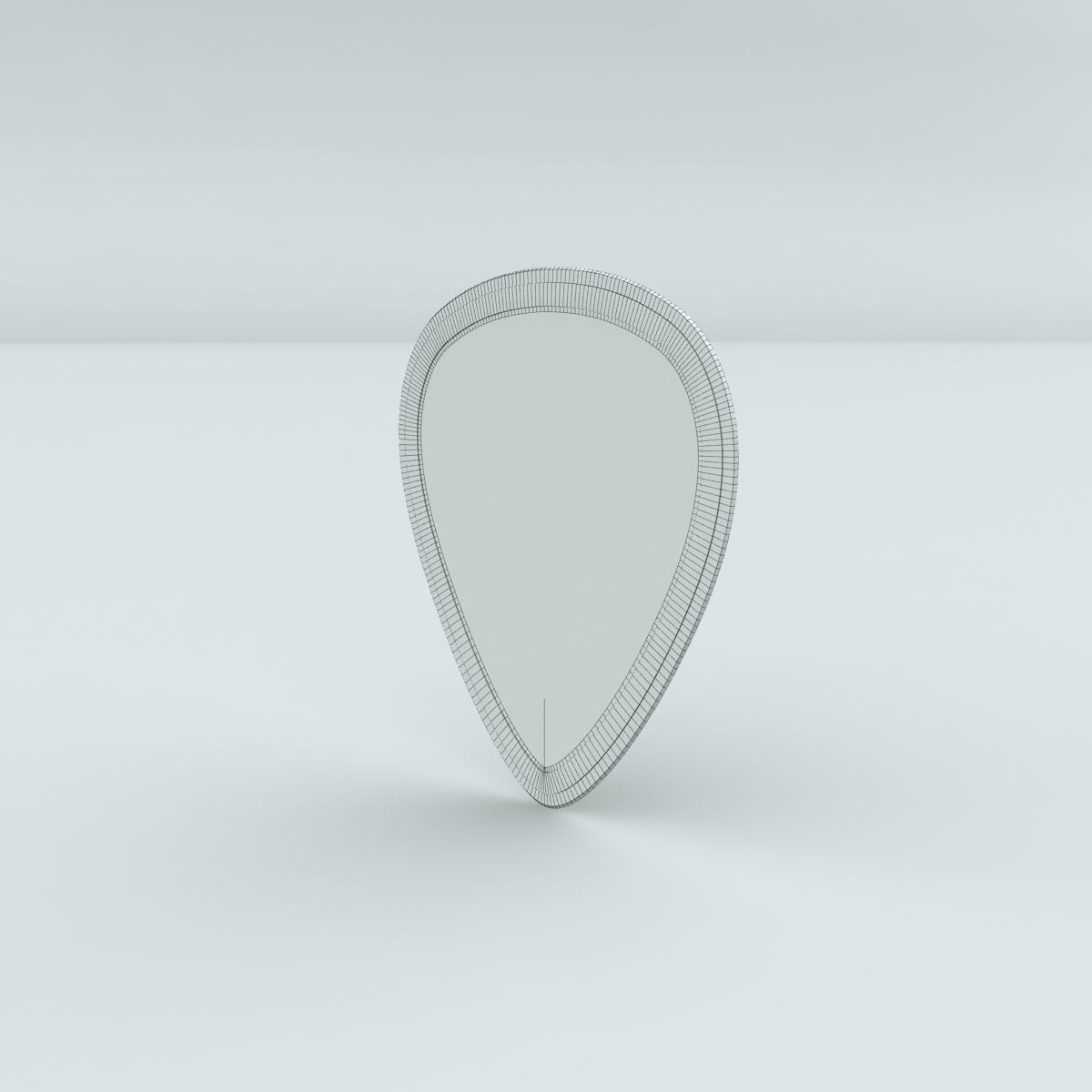 Guitar Plectrum Pick 3D model_6