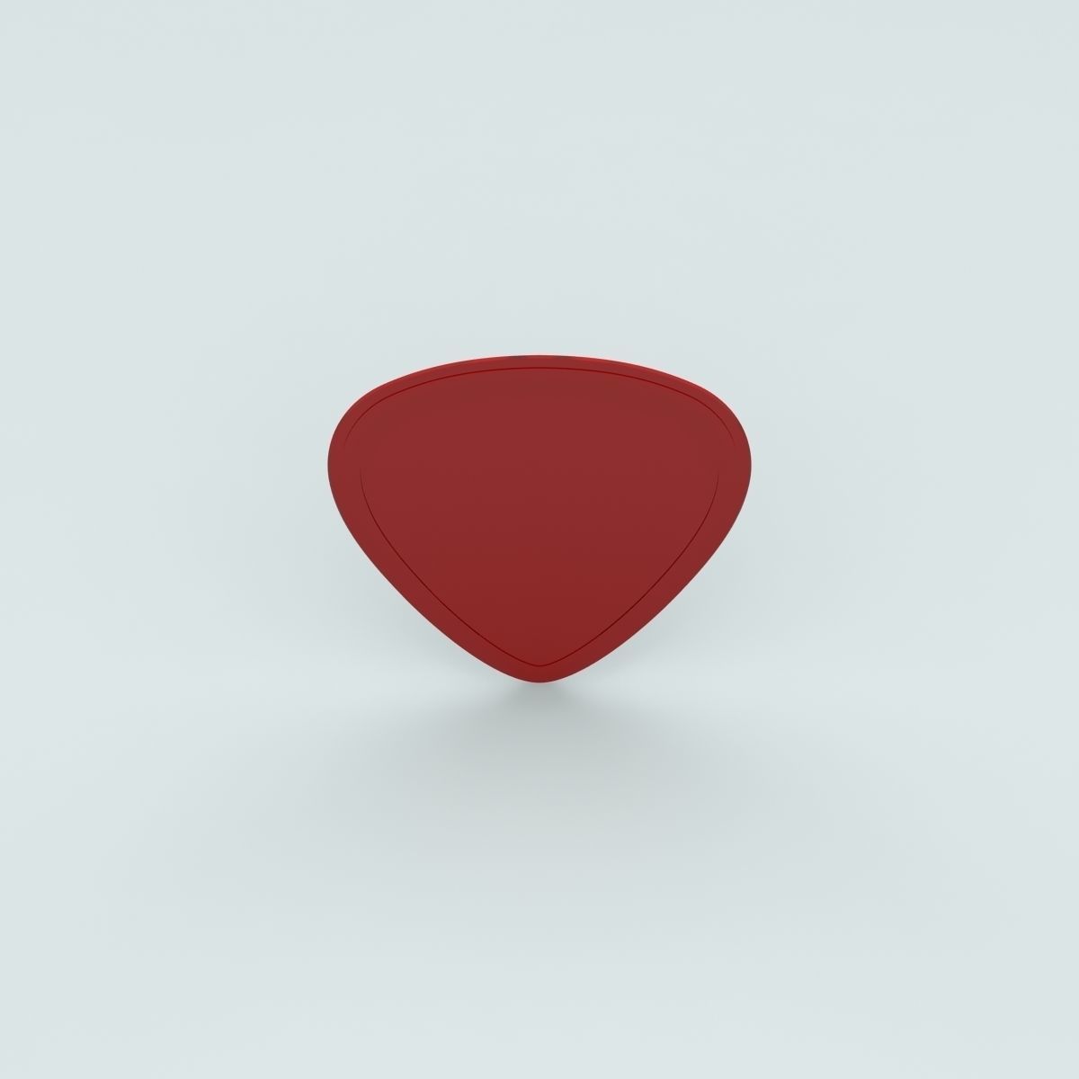 Guitar Plectrum Pick 3D model_4