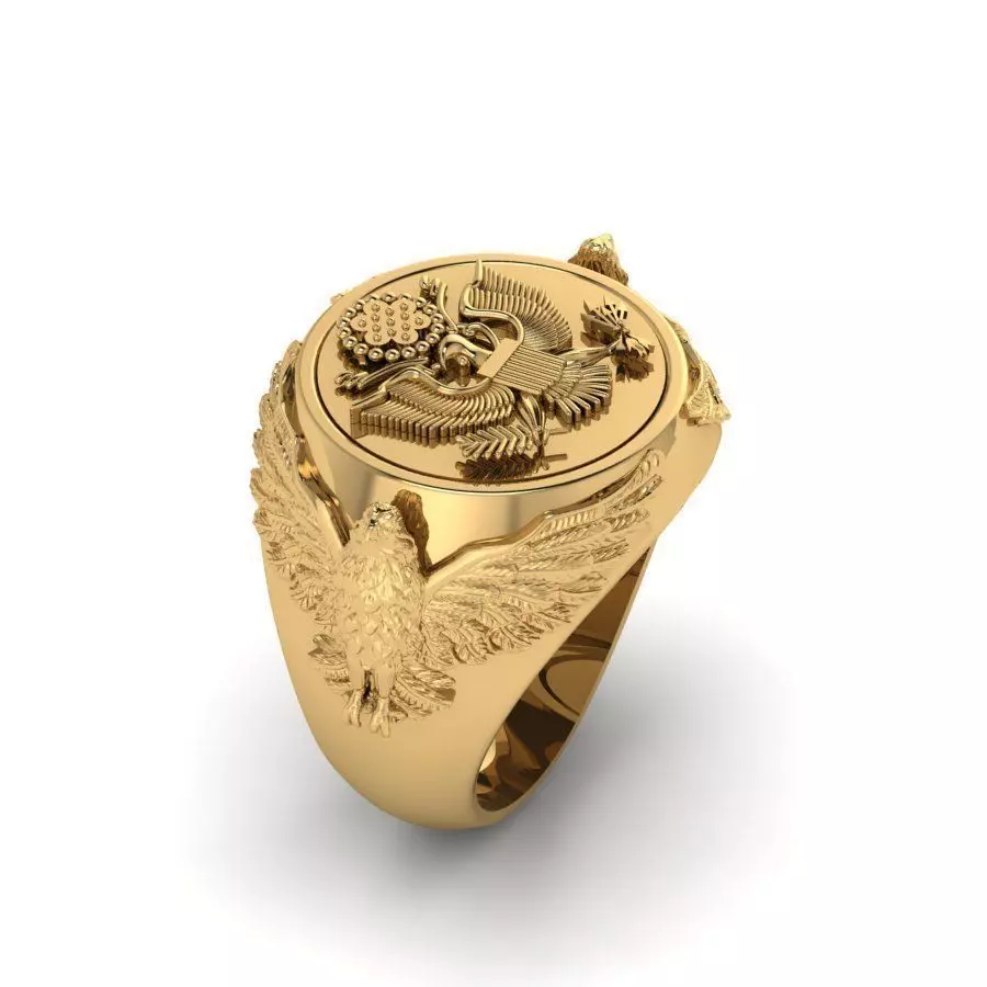 america ring 3D print model