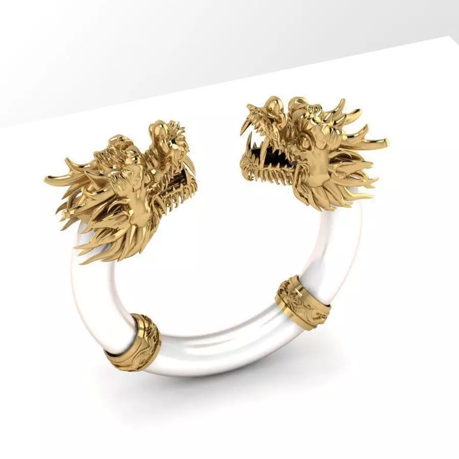 dragon bracelets 3D print model_0