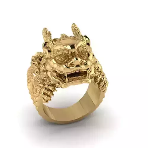 asian unicorn ring 