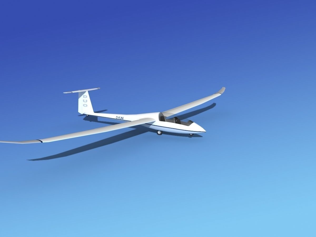 Duo Discus Sailplane 3D model_3