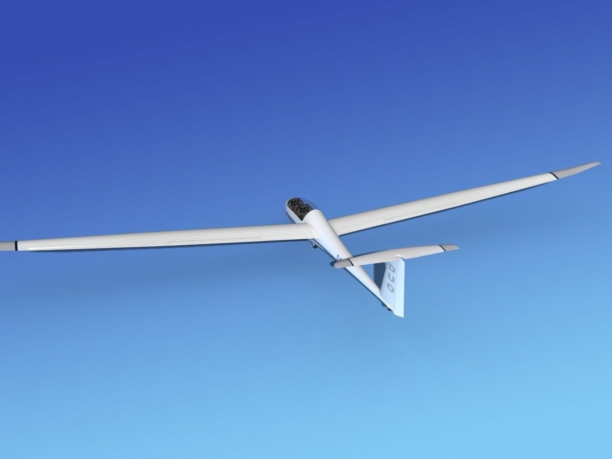 Duo Discus Sailplane 3D model_7