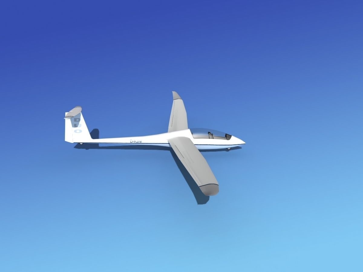 Duo Discus Sailplane 3D model_4