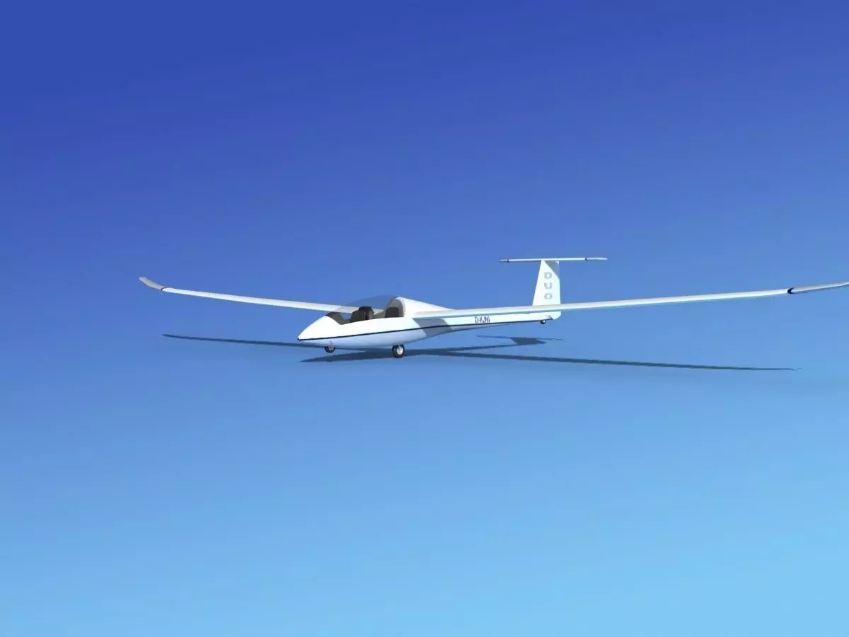 Duo Discus Sailplane 3D model_0