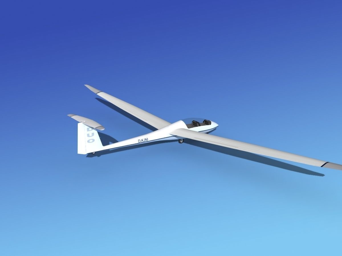 Duo Discus Sailplane 3D model_5