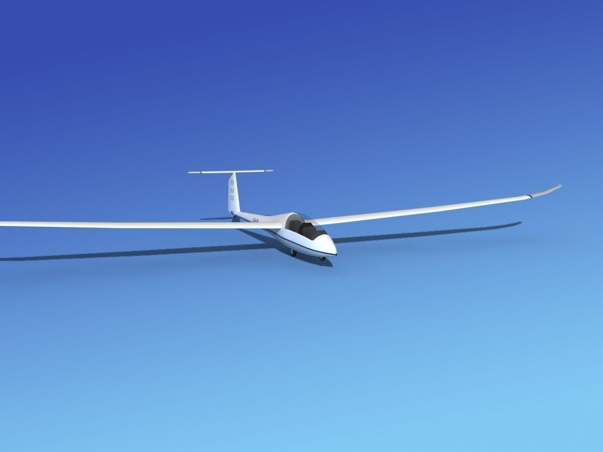 Duo Discus Sailplane 3D model_2