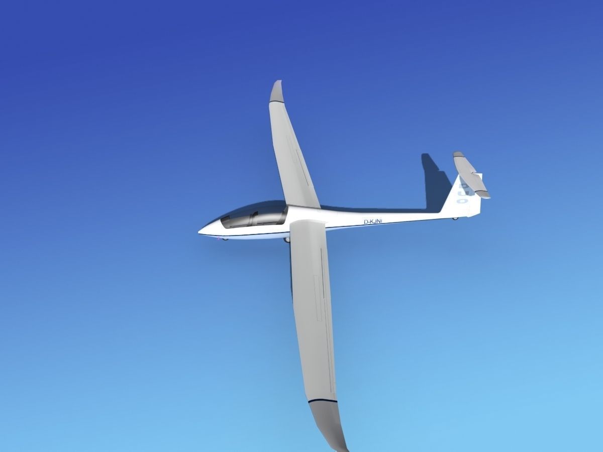 Duo Discus Sailplane 3D model_9