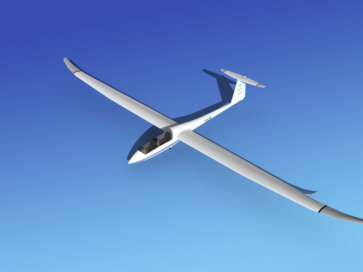 Duo Discus Sailplane 3D model_10