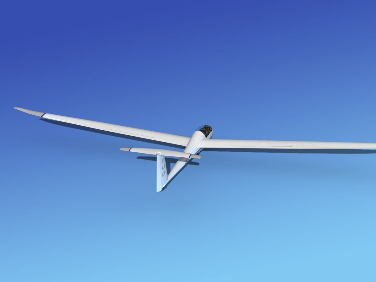 Duo Discus Sailplane 3D model_6
