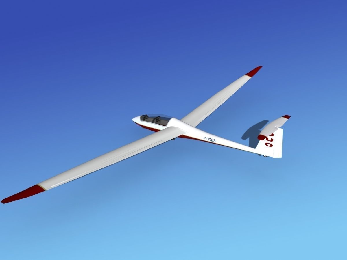 Duo Discus Sailplane 3D model_8