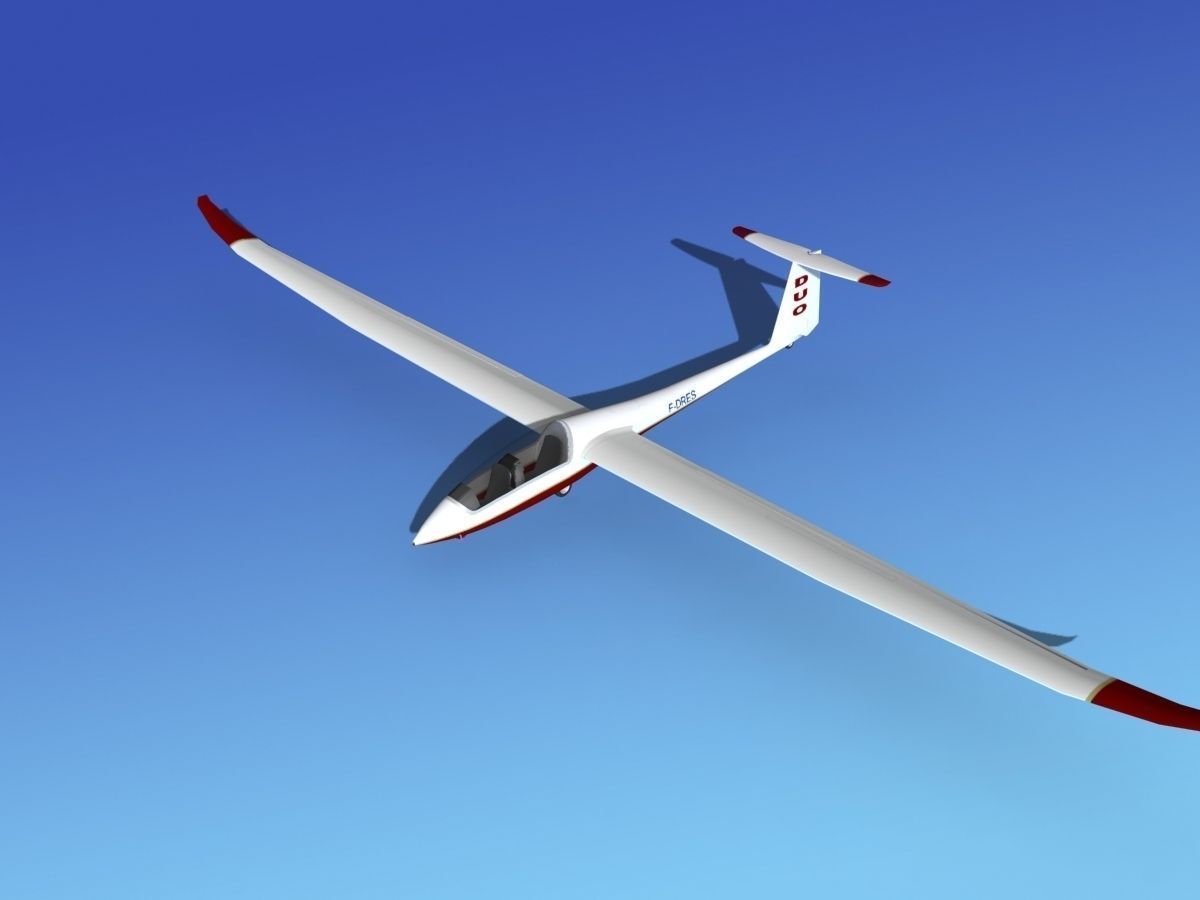 Duo Discus Sailplane 3D model_10